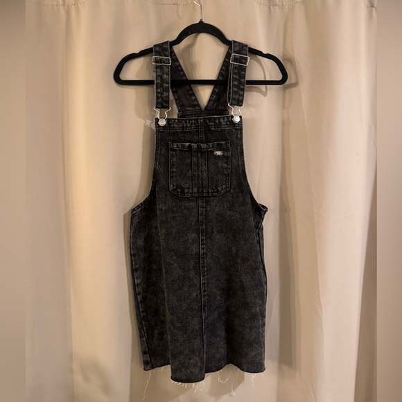 Wild Fable Black Denim Overall Dress - Picture 1 of 6